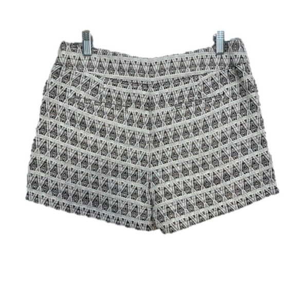 LOFT Rivera White And Copper Metallic Shorts Size 4 - Picture 2 of 6